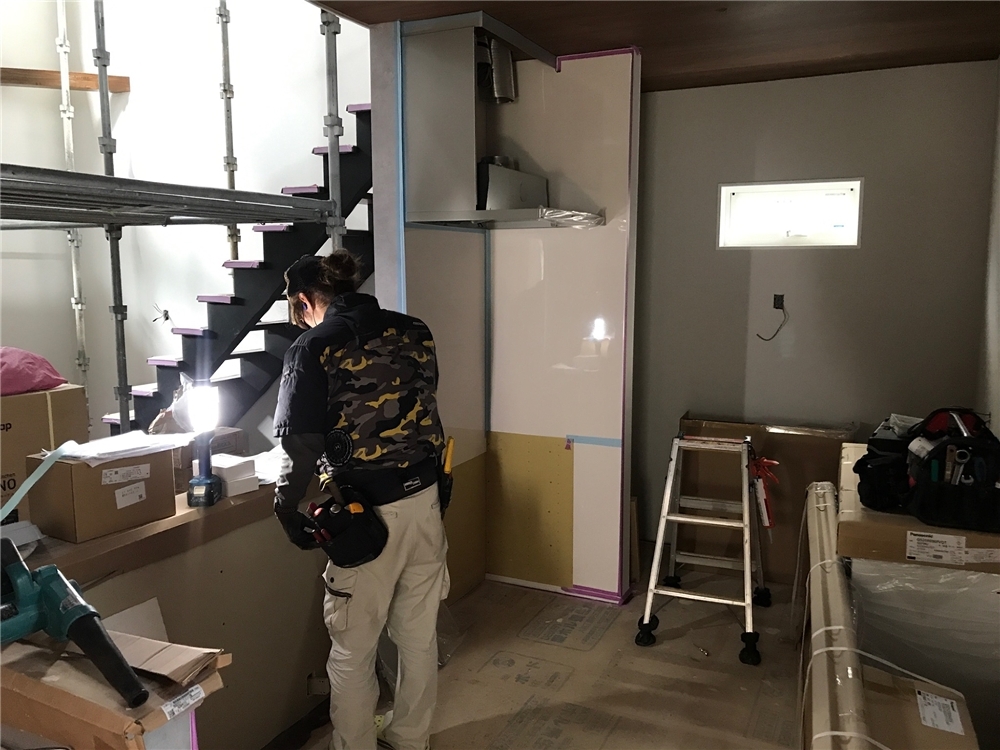内部施工状況
