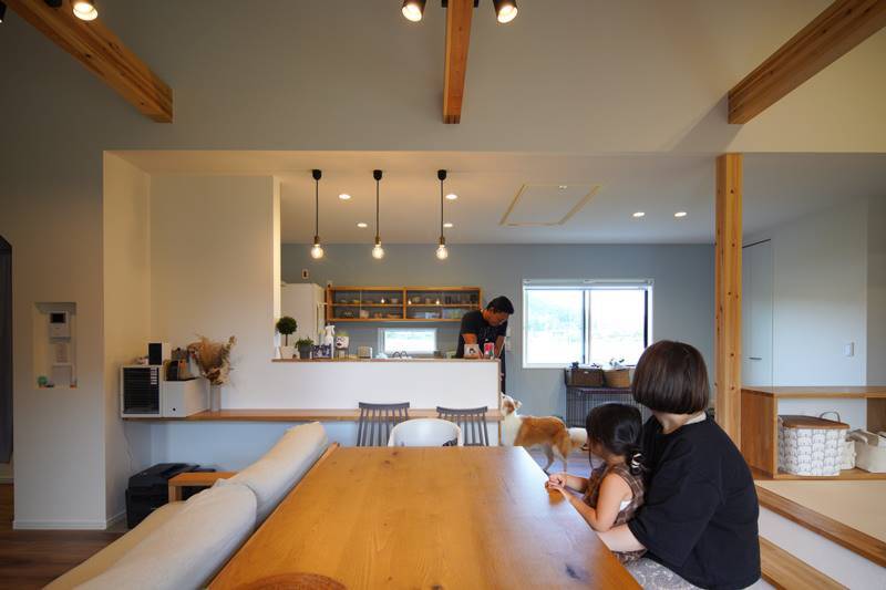 トレーニングルームのある和モダンなお家（山口市嘉川）