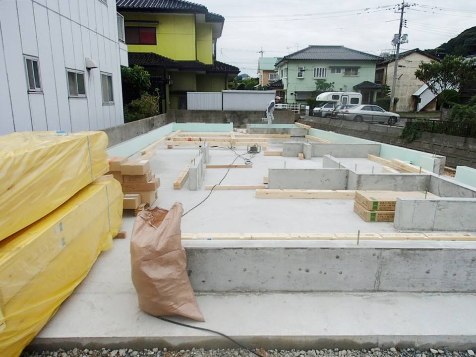 土台敷き