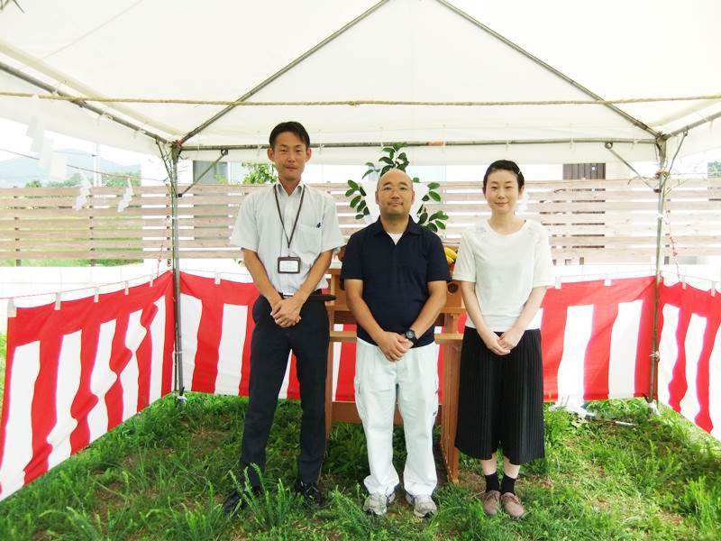 地鎮祭の記念撮影②