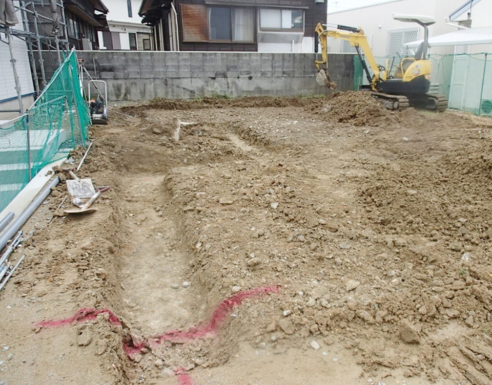 基礎工事根切り