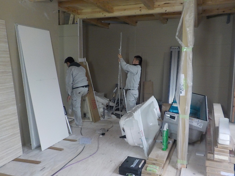 内部施工状況