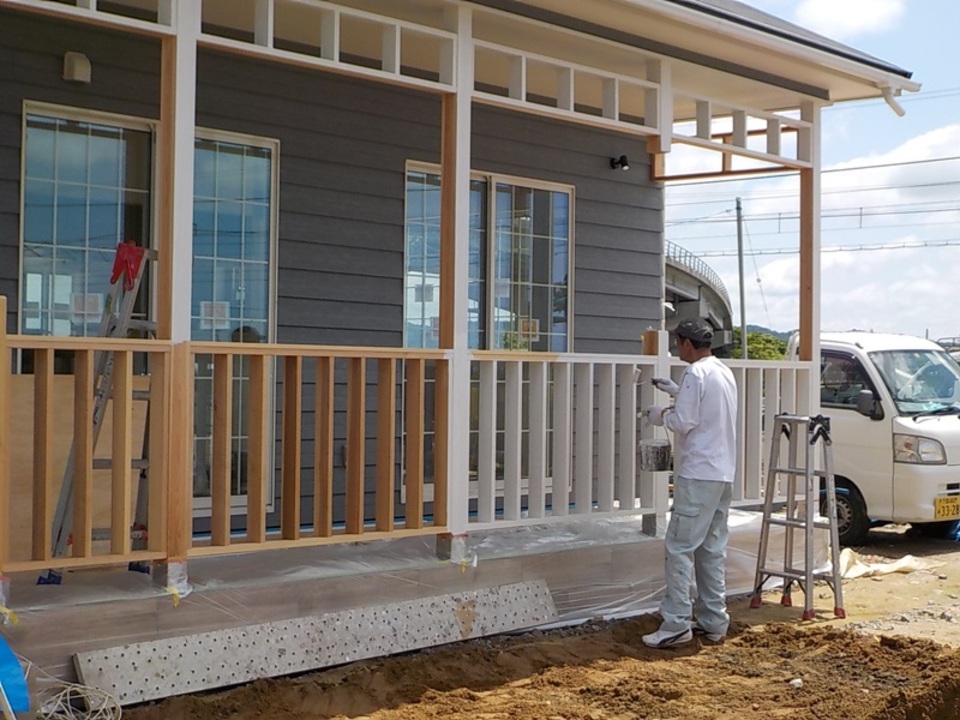 アーリーアメリカンな家 山口で注文住宅を建てるソラマドの工務店 建和住宅の事例集
