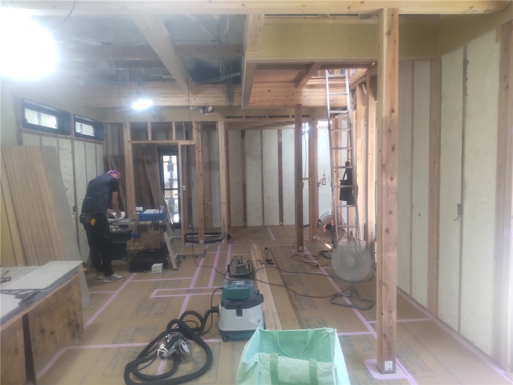 内部施工状況