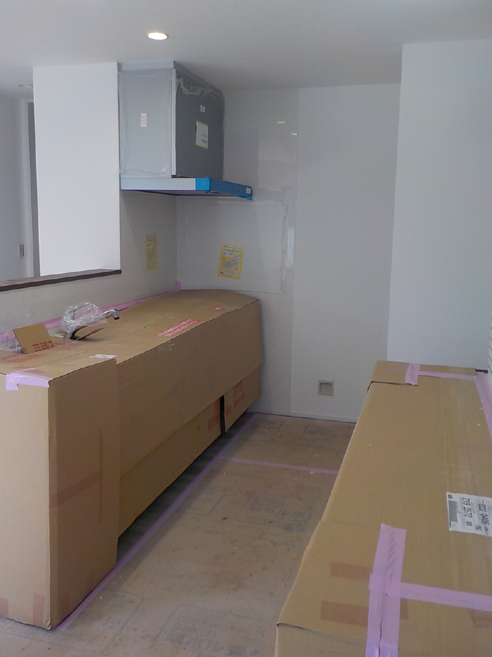 内部施工状況