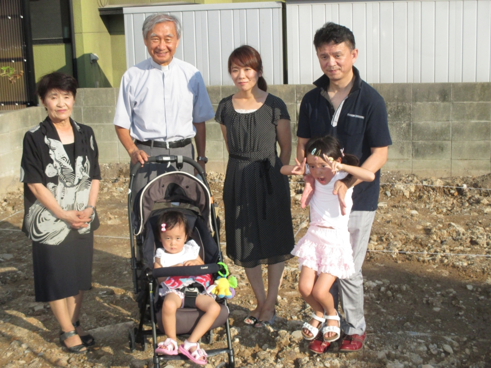 地鎮祭の様子