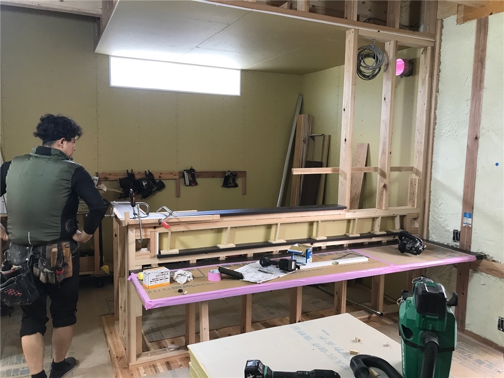 内部施工状況