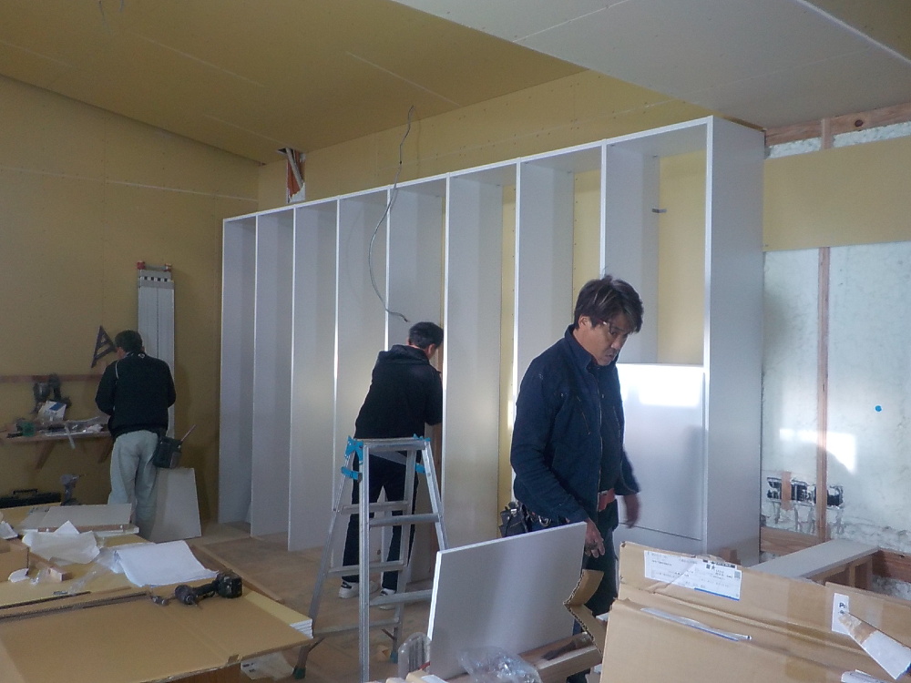 内部施工状況