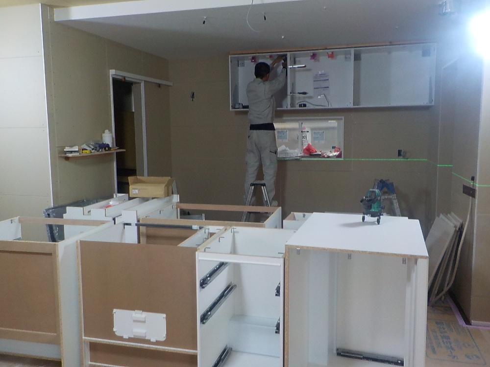 内部施工状況