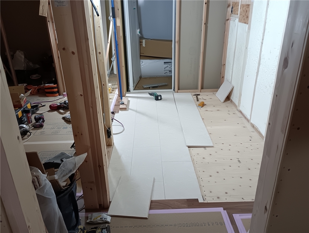 内部施工状況