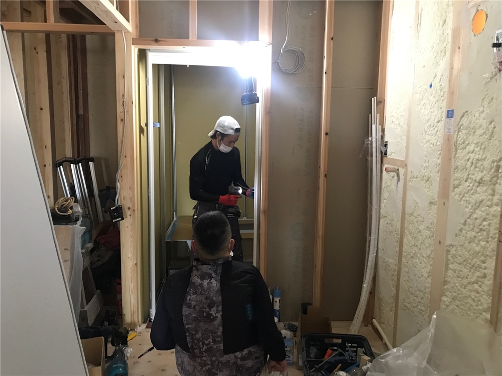 内部施工状況