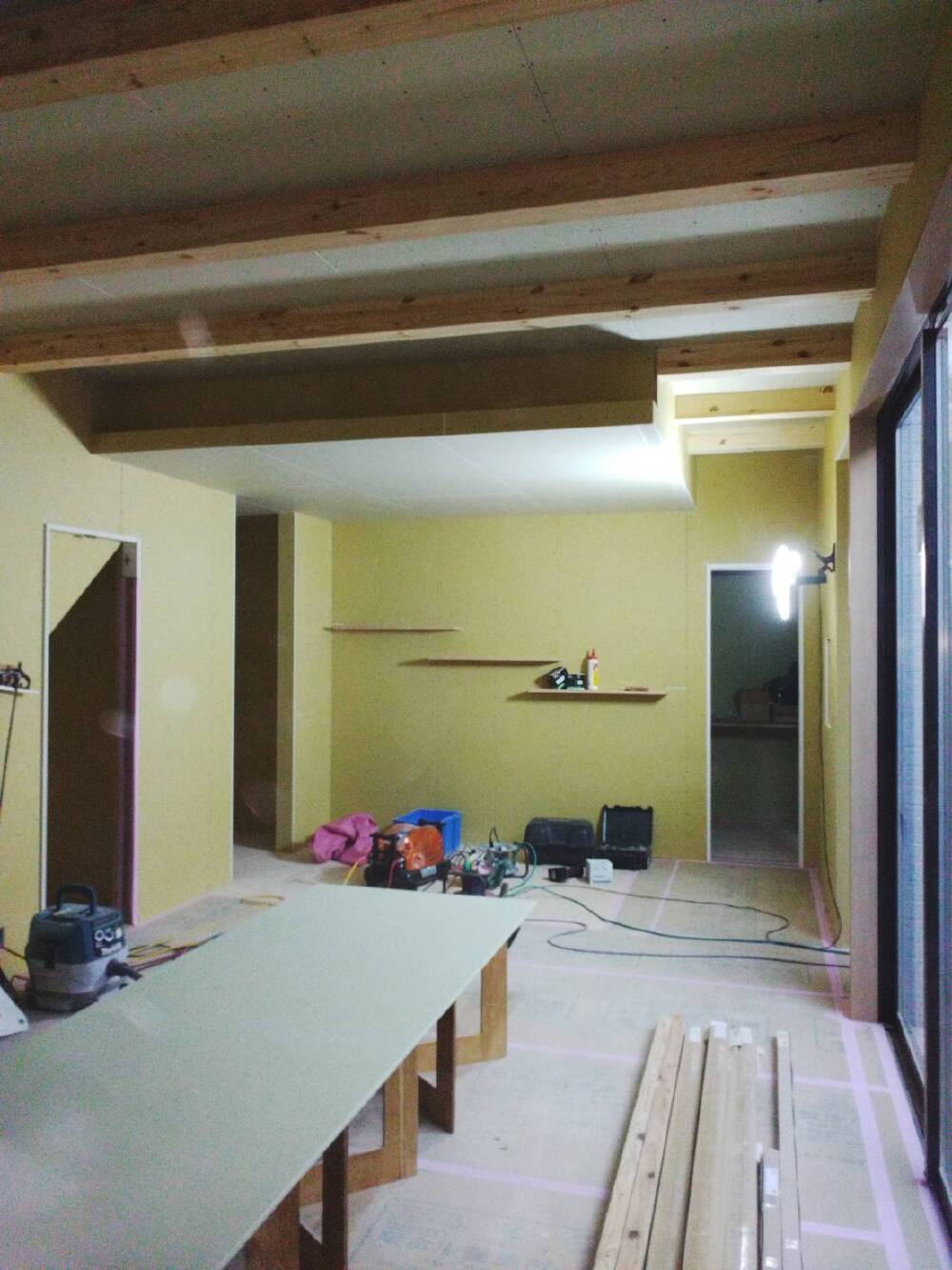 内部施工状況