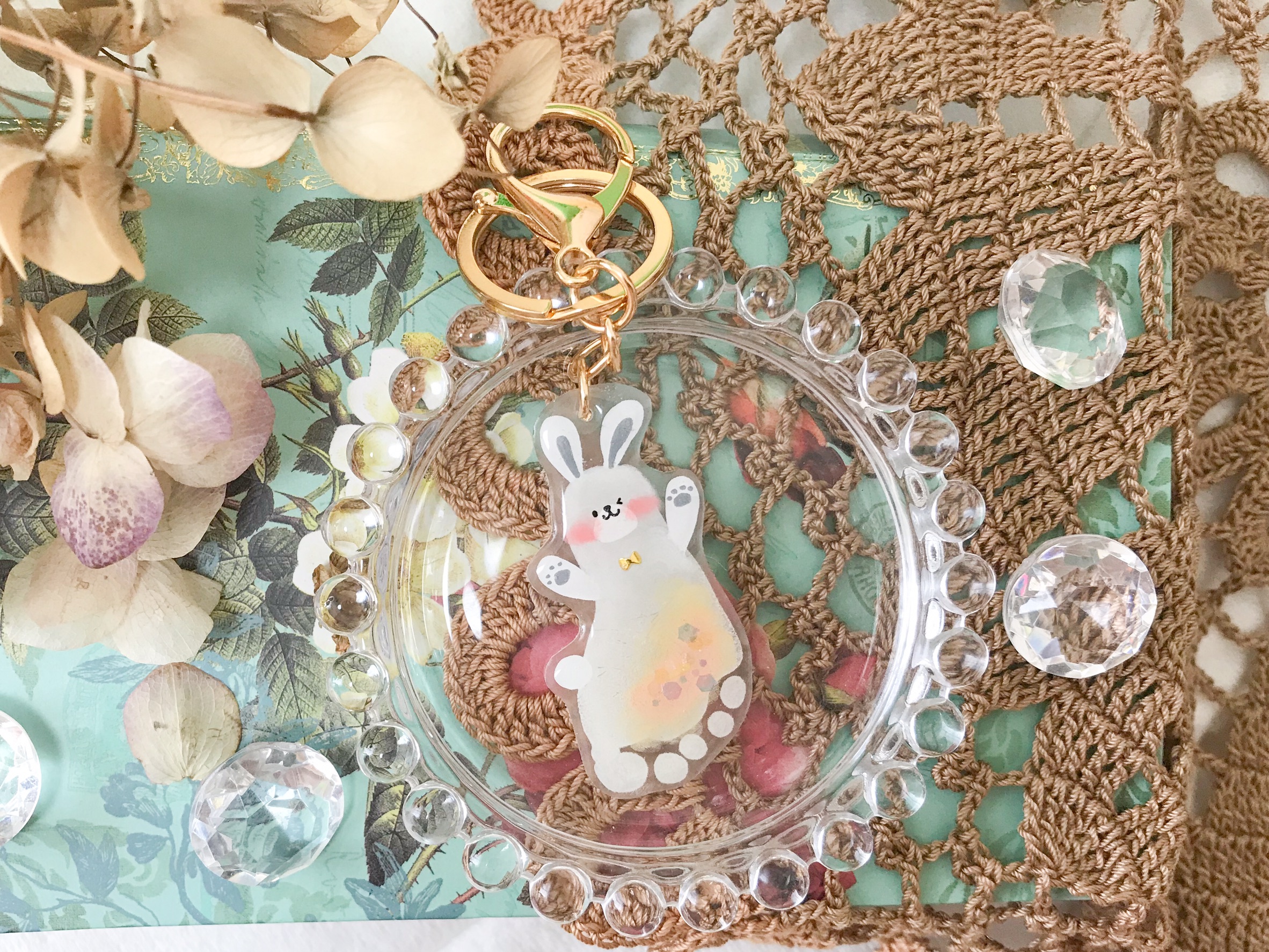 キラキラ♡手形足形アートキーホルダーレッスン♡ ＊満席・受付